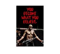 Anderson Silva You Become What You Believe Poster décoratif sur toile pour salon, chambre à coucher, art mural, impression murale, moderne, décoration de chambre familiale, 60 x 90 cm
