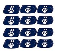 Anderson's Patte blanche sur yeux bleu marine, 12 paires par colis, esprit scolaire, autocollants pour visage, équipement pour fans de sport, accessoires de pom-pom girl de football, retour à la