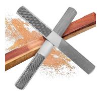 ANDGOO Lot de 2 râpes à bois à 4 voies, lime manuelle à haute teneur en carbone et râpe ronde, demi-ronde, plate et aiguille. Meilleur ensemble de râpes à bois pour aiguiser les outils en bois et en