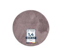 andiamo Arezzo Tapis pour Salon, Salle à Manger, Facile d'entretien, élégant et Confortable, Couleur Unie, 67 cm, Rond, Lavande