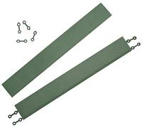Andiamo Bordure à plastique pour carrelage Longueur : 38 cm, set : Constitué de 2 bords lattes vert