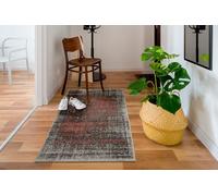 andiamo Campos Tapis de Sol Moderne Gris/Corail, Polypropylène, Gris/Corail, 67 x 140 cm