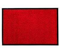 Andiamo Entrée intérieur/extérieur - Antidérapant Lavable Paillasson Polyamide, Rouge, 90 x 150 cm