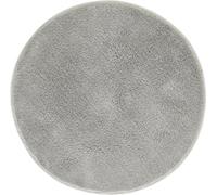 andiamo Florida - Tapis de Bain antidérapant - Doux et Moelleux - Antidérapant - Lavable - 60 cm - Rond - Gris