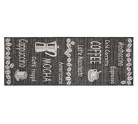 andiamo Louisville Tapis à Poils Courts en Tissu Plat sans Poils Café 67 x 180 cm