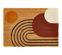 andiamo Paillasson Coco Geo - pour l'intérieur et l'extérieur - en Coco - avec revêtement antidérapant - 40 x 60 cm - Multicolore