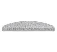 andiamo Savanna Lot de 15 Tapis d'escalier, Tapis d'escalier, Tapis d'escalier, Tapis d'escalier, Tapis d'escalier, Tapis d'escalier, Tapis d'escalier, 28 x 65 cm, Gris Clair