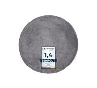 andiamo Tapis Arezzo pour Salon, Salle à Manger, Facile d'entretien, élégant, Confortable, Couleur Unie, 67 cm, Rond, Anthracite