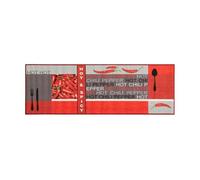 Andiamo Tapis de Cuisine Motif Chili Hot & Spicy, Polyamide, Rouge, 67 x 120 cm