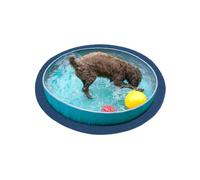 andiamo Tapis de Gazon Artificiel Field - en Feutre avec Picots de Drainage - Bleu - Tapis Rond Ø 130 cm
