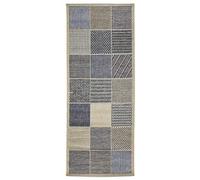 andiamo Tapis d'extérieur Senja pour l'extérieur, Boîte Beige/Bleu., 80 x 200 cm