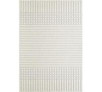 andiamo Tapis Layton pour Salon, Salle à Manger, Chambre à Coucher, Facile d'entretien, résistant, Design Classique, 160 x 230 cm, crème