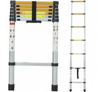 ANDIARBEIT® "Höhenangst" échelle télescopique extensible 2,6 m Taille:taille unique