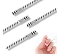 Andibro 4pcs Embouts Coupe-Ongles,Embouts Coupe-Ongles 3,1mm, Support De Capuchon De Ponçage En Métal Coupe-Ongles En Gel Accessoires De Broyeur De Capuchon Support De Capuchon Pour Manucure Pédicure