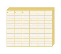Andibro Lot de 1260 étiquettes rectangulaires blanches amovibles - Petites étiquettes de prix autocollantes vierges pour enveloppes, dossiers, bocaux, boîtes (10 x 31 mm) - 15 feuilles