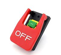 Andifany Commutateur de Bouton-Poussoir D'Arrêt D'Urgence à Capot Rouge éteint Allumé Commutateur de Démarrage électromagnétique Avec Protection Sous-Tension/Surtensions de Puissance 16A