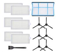 Andifany Kit de Filtre Un Vide de Remplacement pour Robot Aspirateur Ilife V3 V3S V5 V5S,Filtres pour Aspirateur Robot Professionnel et 6 Brosses LatéRales et 1 Filtre Principal et 1 Brosse