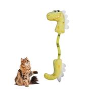 Andiker Jouet à mâcher pour chat - Avec filet de printemps Silvervine - Pour l'ennui et la stimulation - Jouet interactif pour chat d'intérieur - Jaune