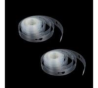 Andiker Lot de 2 Rouleaux Bande de Ballon Arche de 5 m Trou double chaîne de Transparent kit Arche Ballon en Plastiqu pour Déco Anniversaire/Mariage/Fêtes/Noël (2 rolls chains)
