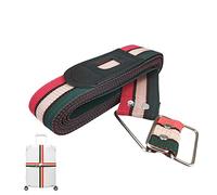 Andiker Sangle de Valise Robustes 4.2M, 1 Pièce Sangles de Bagages Épaissies Réglables Ceinture d'emballage de Bagages pour Accessoires de Voyage