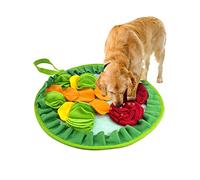 Andiker Tapis à renifler antidérapant avec Corde de Suspension, Tapis à renifler pour Chiens pour consommer de l'énergie et soulager Le Stress, Tapis à renifler(Fleurs Rouges)