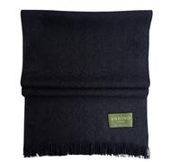 ANDINO ALPACA - Écharpe 100 % laine d'alpaga pour bébé | Léger, tricot fin, classique | Chaud, doux, hypoallergénique, unisexe | Taille unique, Noir , XL