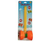 Andinus Diabolo de jonglage avec baguettes en plastique et corde | Jouet de cirque pour débutants et experts | Couleurs vert ou orange