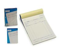 ANDINUS Lot de 2 carnets de commandes autocopiantes | 50 feuilles en double | A4 (21 x 28,5 cm) | Copie sans charbon | Format professionnel (80072-Commande)