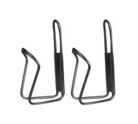 ANDINUS Lot de 2 porte-bidons en aluminium pour vélo - Support latéral pour bouteille d'eau, ultra légers, résistants - Compatibles avec VTT/Route/Route et Vélos Pliables - Noir
