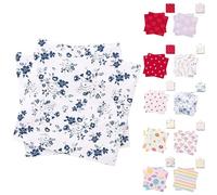ANDINUS Lot de 40 serviettes en papier décorées - Motifs amusants, modernes et colorés pour fêtes, anniversaires, événements, bureau et usage quotidien (fleurs bleues B)