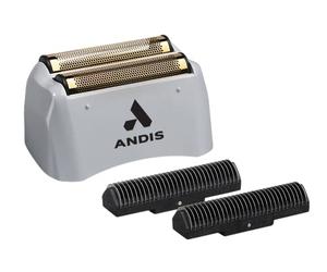 Andis 17280 ProFoil Ensemble de rechange en feuille de titane et lames intérieures pour rasoir au lithium, gris