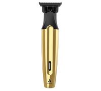 Andis 563226 Tondeuse à cheveux sans fil Insight Slim à moteur rotatif haute puissance, kit 9 pièces, lame en T en acier inoxydable, batterie lithium-ion, verrouillage de voyage, or