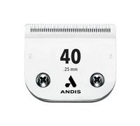 Andis 64076 Lame de Tondeuse pour Chien Ultra Edge Blocking - Construite en Acier Infusé de Carbone, Bords Tranchants sans Écarts, Taille 40, Élimine Les Poils 1/100 - pour Un Toilettage Complet