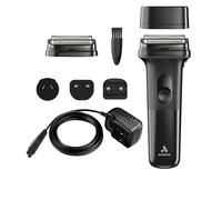 Andis inFORM Rasoir électrique à grille Lithium-Ion | Tête pour peau sensible | 10 000 SPM | Feuilles de titane hypoallergéniques | Autonomie 90 min | Rechargeable | Brosse de lame incluse | Noir