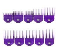 Andis Lot de 10 guides magnétiques pour tondeuse à cheveux Andis Master - 0,6 cm à 2,5 cm (violet)