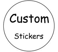 Andisi 100 Pièces Autocollants Personnalisés 3-5 cm avec Logo pour Mariage, Créez Vos Propres Designs (3CM)