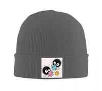 ANDLSRTY Soot Studio Ghibli Casquette tricotée Chaude Bonnet de Mode Bonet d’Automne-Hiver Outdoor Tuques pour Adultes Unisexes