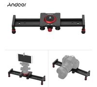 Andoer 30 cm / 12 pouces en alliage d'aluminium caméra Track Slider vidéo rail stabilisateur pour DSLR caméra caméscope DV film photographie, charge jusqu'à 11Lbs