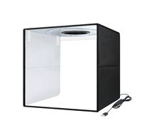 Andoer 40 * 40 * 40 cm Tienda de Luz LED plegable Caja de Luz Para estudio fotográfico de escritorio Softbox 3200K-6500K Regulable 144 cuentas 3 modos de Luz 10 niveles de Brillo Aliment
