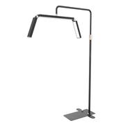 Andoer 40W Bi-Color Dimmable Floor Fill Light with Phone Holder and Remote Control LED Light for iPhone Brightness Adjustable Foldable Standing Moon Lamp for Desktop Vlog Beauty (Prise UE)