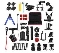 Andoer 48-en-1 Action Camera Accessories Kit Sports Camera Accessories Set Replacement for GoPro Hero 10 9 8 Max 7 6 5 Insta360 Xiaomi YI Action Cameras with Carrying Case