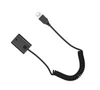 Andoer 5 V USB NP-FW50 Adaptateur de coupleur de batterie simulée avec câble à ressort flexible compatible avec Sony A7 A7II A7R A7S A7RII A7SII A6000 A5000 A3000 NEX5 NEX3 Appareil photo ILDC