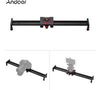 Andoer 50 cm / 20 pouces en alliage d'aluminium caméra Track Slider vidéo rail stabilisateur pour DSLR caméra caméscope DV film photographie, charge jusqu'à 11Lbs