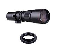 Andoer 500 mm 1 : 8,0-32 Super téléobjectif manuel + kit d'adaptation T-Mount vers monture F pour Nikon D3300 D3400 D3500 D5300 D5500 D5600 D610 D700 D7000 D7100 D7100 7200 g. D750, D7500, D760, D800,