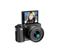 Andoer 64MP Appareil Photo Numérique, Zoom Optique 16X avec Écran IPS 2.8 Pouces, avec Lecteur MP3 Intégré, Idéal pour Les Adolescents et Les Créateurs en Herbe, Pinceau de Filtres (Noir)