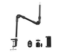 Andoer à tête sphérique Flexible Support de téléphone Obturateur à Distance pour LED Fill Light Webcam Smartphone