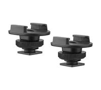 Andoer Adaptateur de montage de sabot froid pour caméra de sport 2 pièces avec trou de vis de rechange de 1/4" pour DJI GoPro Hero 10 9 8 7