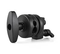 Andoer Adaptateur de support de lumière, tête pivotante robuste pour support d'éclairage, extension de stylo, accessoires de photographie, noir