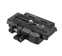 Andoer Adaptateur et Plaque à dégagement Rapide Professionnel- Adaptateur de Fixation Rapide pour trépied avec Plaque Compatible avec la tête Manfrotto 501 500 Ah 701HDV 503HDV Q5
