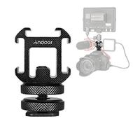 Andoer Adaptateur Griffe Triple Cold Shoe Mount 1/4 Pouce Filetage Hot Shoe Pour Canon Nikon Sony Appareil Photo Reflex Numérique Moniteur